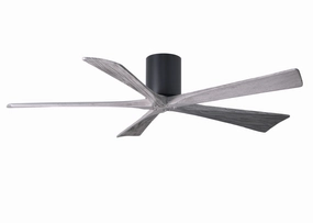 Irene-5H 60"Ceiling Fan Matte Black quiet and compact hugger fans