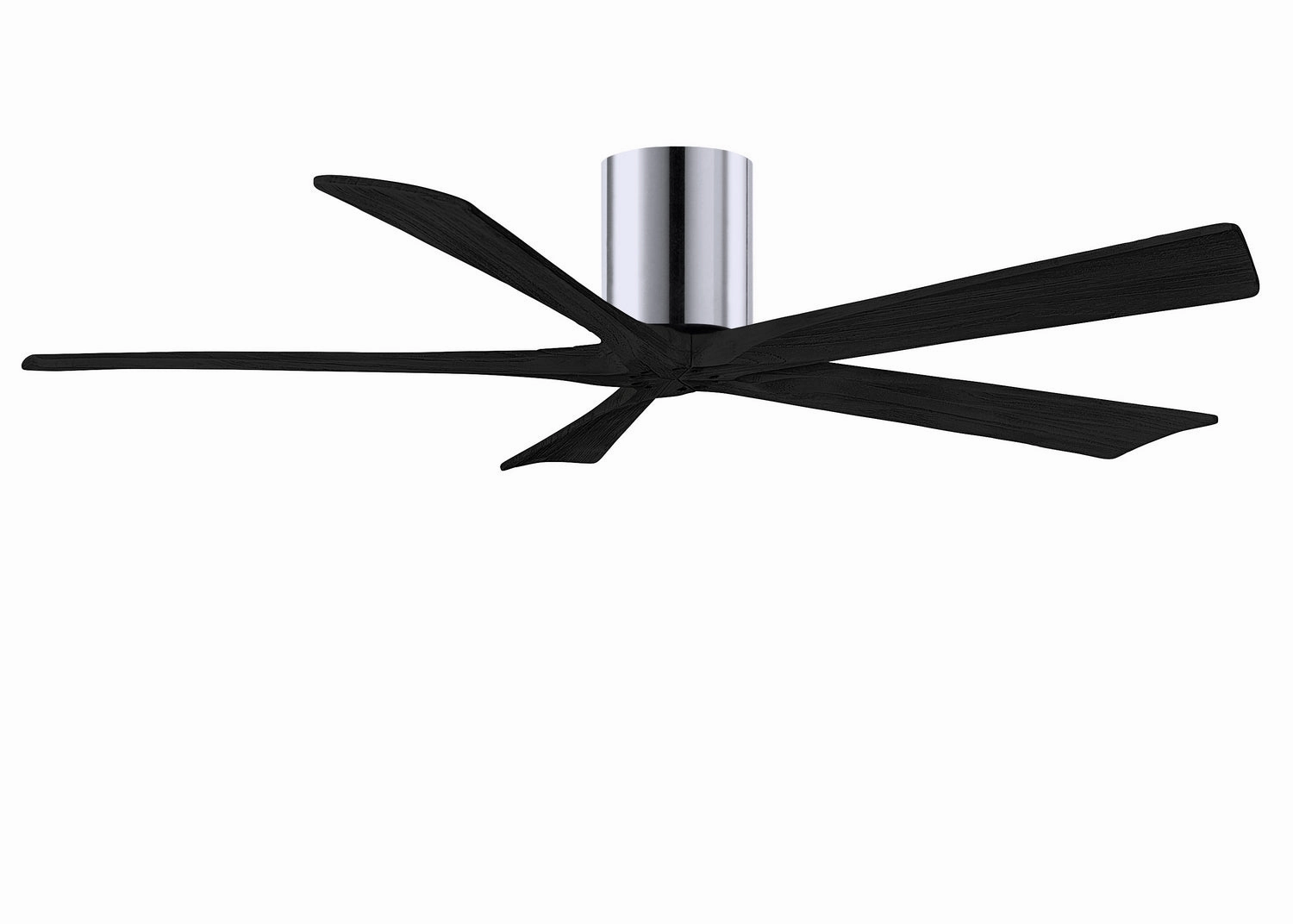 Irene-5H 60"Ceiling Fan Polished Chrome quiet and compact hugger fans