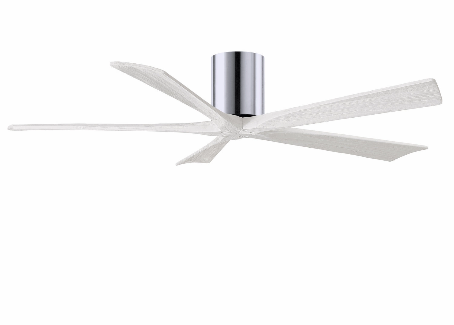 Irene-5H 60"Ceiling Fan Polished Chrome quiet and compact hugger fans