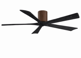 Irene-5H 60"Ceiling Fan Walnut space-saving huggers with modern style