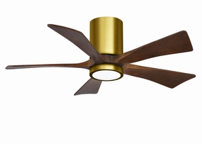Irene-5HLK 42"Ceiling Fan Brushed Brass quiet and compact hugger fans