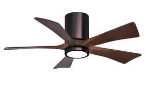 Irene-5HLK 42"Ceiling Fan Brushed Bronze space-saving huggers with modern style
