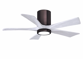 Irene-5HLK 42"Ceiling Fan Brushed Bronze space-saving huggers with modern style