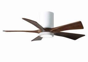Irene-5HLK 42"Ceiling Fan Gloss White quiet and compact hugger fans
