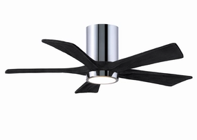 Irene-5HLK 42"Ceiling Fan Polished Chrome quiet and compact hugger fans