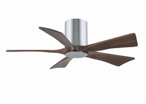 Irene-5HLK 42"Ceiling Fan Polished Chrome quiet and compact hugger fans