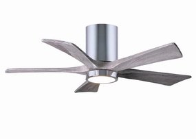 Irene-5HLK 42"Ceiling Fan Polished Chrome quiet and compact hugger fans
