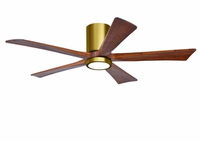 Irene-5HLK 52"Ceiling Fan Brushed Brass quiet and compact hugger fans
