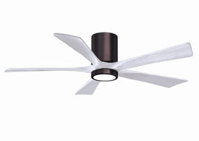 Irene-5HLK 52"Ceiling Fan Brushed Bronze space-saving huggers with modern style