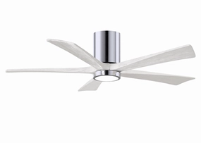 Irene-5HLK 52"Ceiling Fan Polished Chrome quiet and compact hugger fans