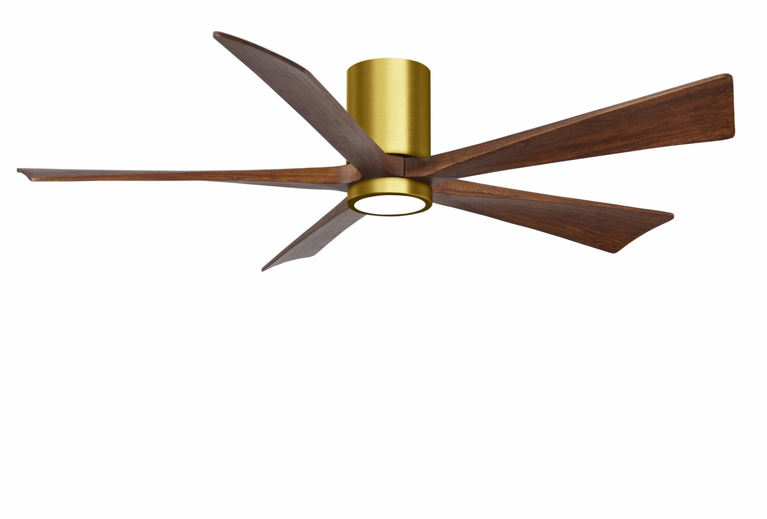 Irene-5HLK 60"Ceiling Fan Brushed Brass quiet and compact hugger fans