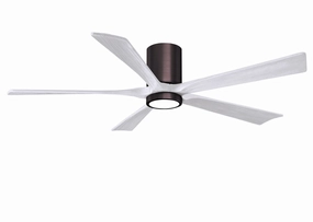 Irene-5HLK 60"Ceiling Fan Brushed Bronze space-saving huggers with modern style