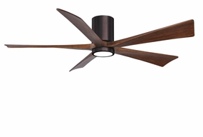 Irene-5HLK 60"Ceiling Fan Brushed Bronze space-saving huggers with modern style