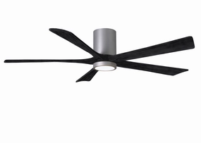 Irene-5HLK 60"Ceiling Fan Brushed Nickel quiet and compact hugger fans