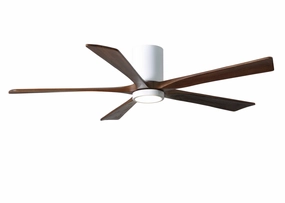 Irene-5HLK 60"Ceiling Fan Gloss White quiet and compact hugger fans