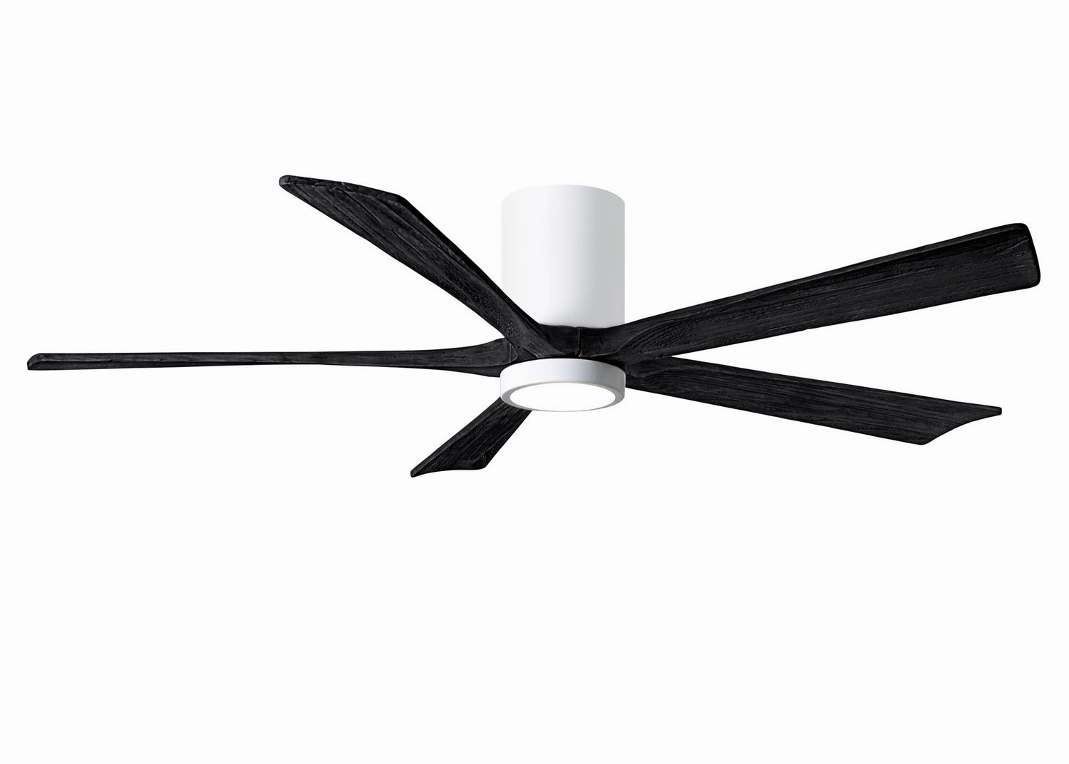 Irene-5HLK 60"Ceiling Fan Gloss White quiet and compact hugger fans