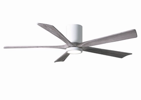 Irene-5HLK 60"Ceiling Fan Gloss White quiet and compact hugger fans