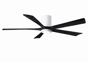 Irene-5HLK 60"Ceiling Fan Gloss White quiet and compact hugger fans