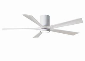 Irene-5HLK 60"Ceiling Fan Gloss White quiet and compact hugger fans
