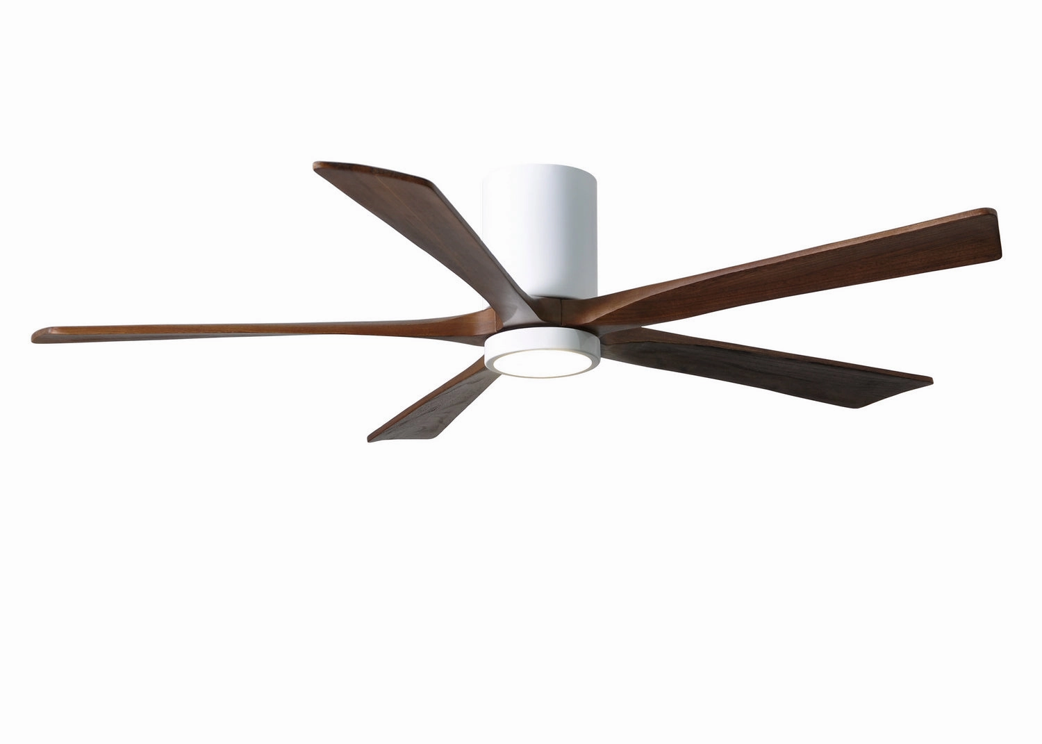 Irene-5HLK 60"Ceiling Fan Gloss White quiet and compact hugger fans