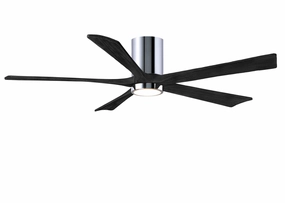 Irene-5HLK 60"Ceiling Fan Polished Chrome quiet and compact hugger fans