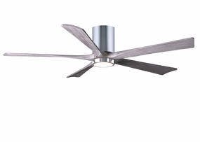 Irene-5HLK 60"Ceiling Fan Polished Chrome quiet and compact hugger fans