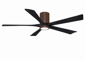 Irene-5HLK 60"Ceiling Fan Walnut space-saving huggers with modern style