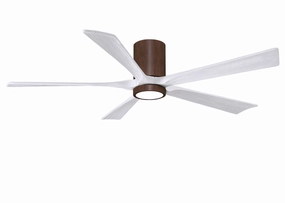 Irene-5HLK 60"Ceiling Fan Walnut space-saving huggers with modern style