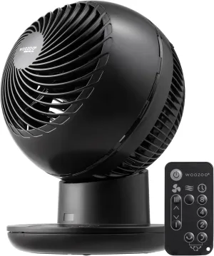 IRIS USA WOOZOO Air Circulator Fan with Remote, Oscillating, 8 Speeds, 82ft Max Air Distance, 120 Adjustable Tilt, Ultra Quiet Motor, Small Fan for Bedroom, Office, Dorm, Black USB desktop fan for workspace