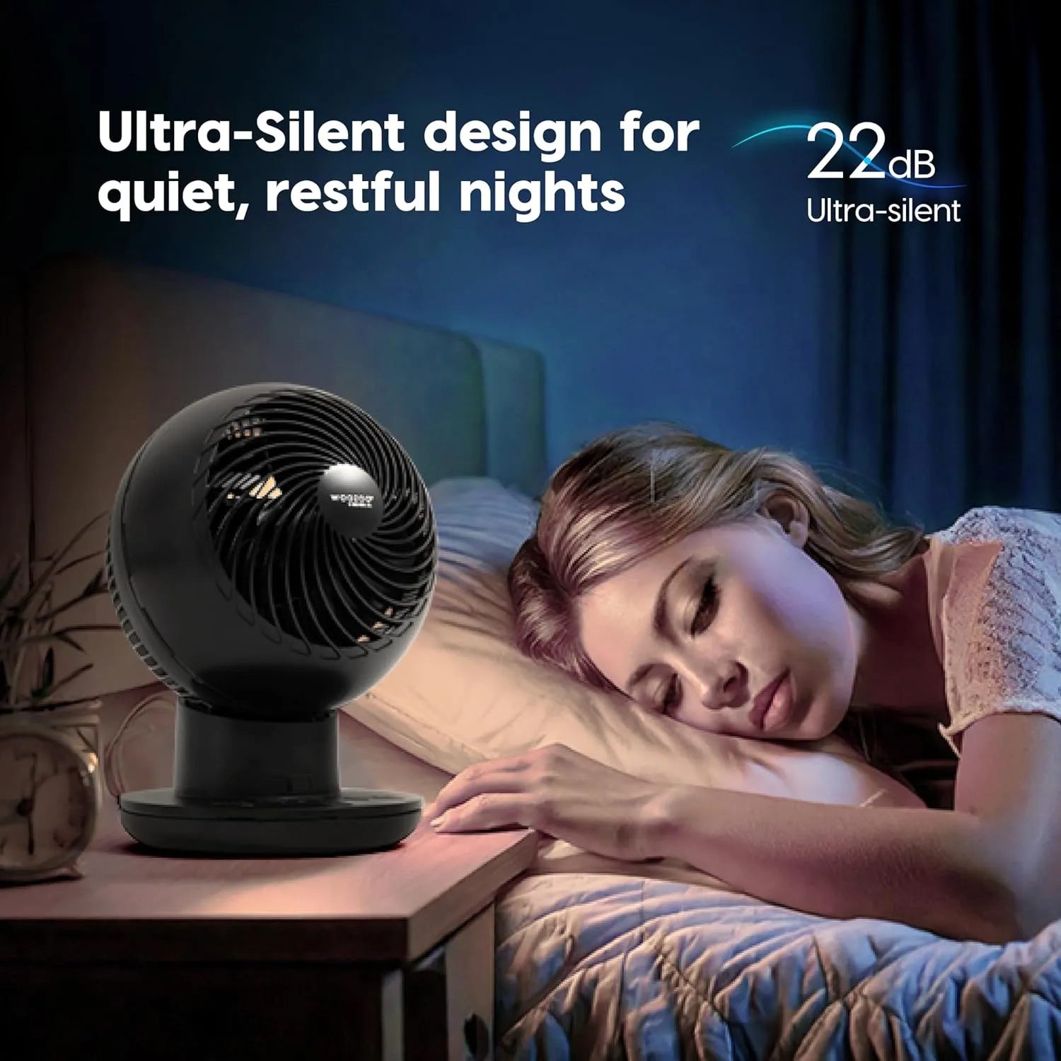 IRIS USA WOOZOO Air Circulator Fan with Remote, Oscillating, 8 Speeds, 82ft Max Air Distance, 120 Adjustable Tilt, Ultra Quiet Motor, Small Fan for Bedroom, Office, Dorm, Black