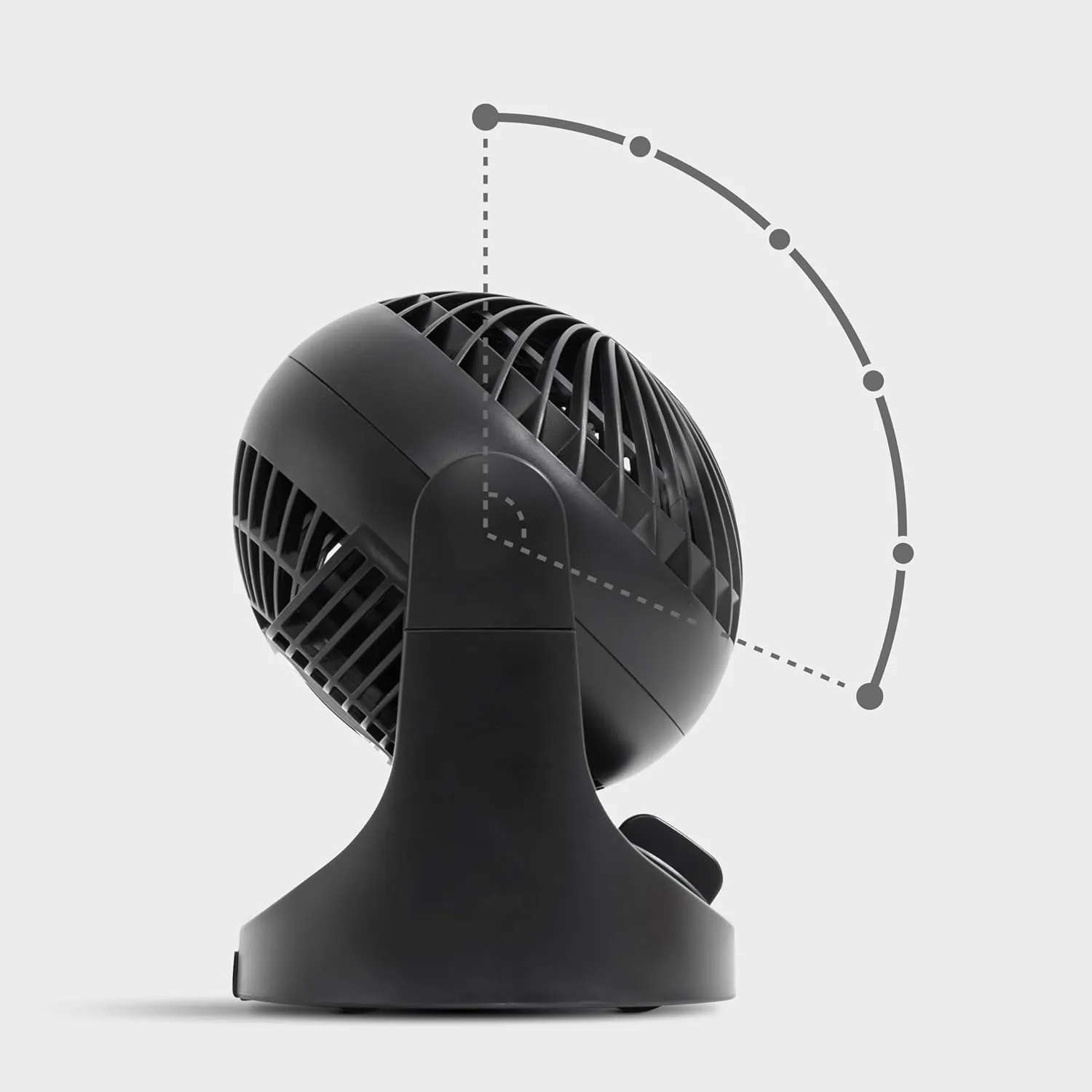 IRIS USA WOOZOO Desk Fan, Air Circulator, 3 Speeds, 32ft Max Air Distance, 112 Adjustable Tilt, 27.5db Quiet Motor, Small Fan for Bedroom, Office, Dorm, Black