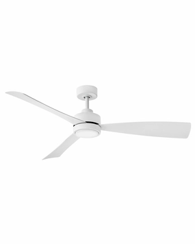 Iver 56" Ceiling Fan Matte White compact portable fans for travel and camping