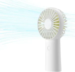 JISULIFE Handheld Fan, 4000mAh Portable Small and Personal USB Rechargeable Pocket [4-16H Working Time] Battery Operated Hand Fan with 3 Speeds for Outdoor/Travel, Summer Gift for Women Men-White Mini handheld fan for personal cooling