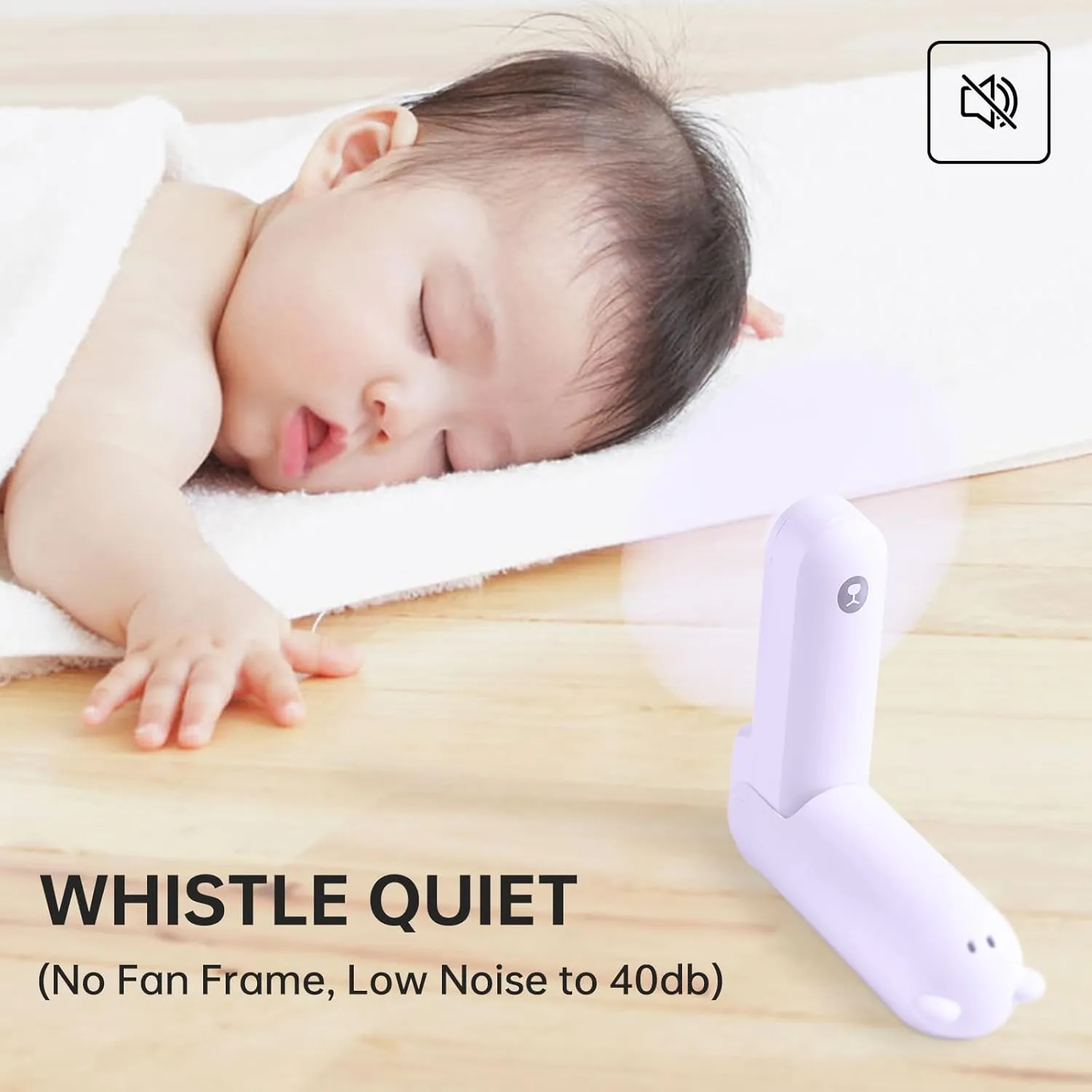 JISULIFE Handheld Fan with 4500 mAh Powerbank Max 37 Hours Runtime, Pocket Portable Battery Operated or USB Powered Folding Personal Fan, 3 Speeds, Gifts for Women Men Kids Gift for Festival-Purple