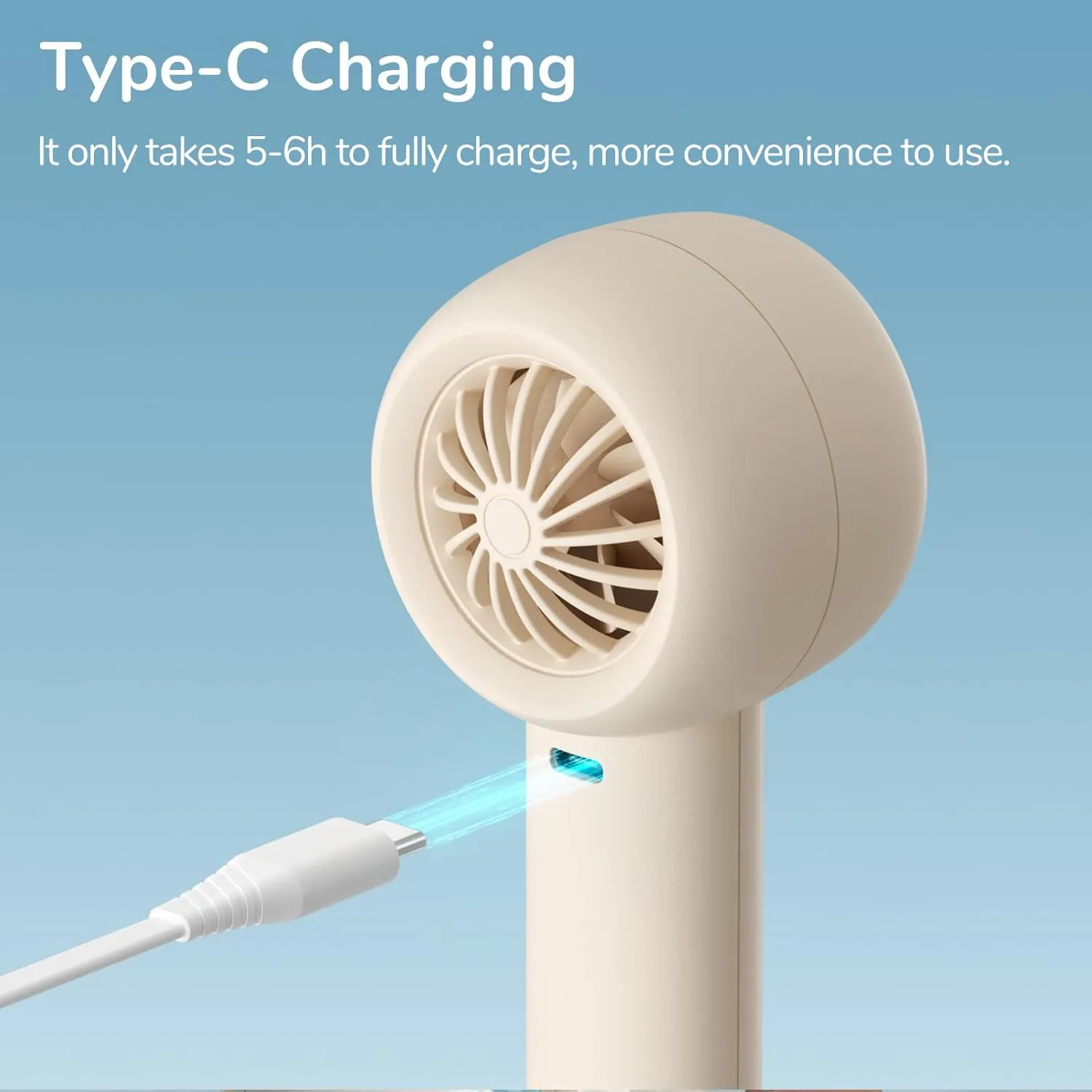 JISULIFE Mini Portable Fan-Bladeless Safe Design, Powerful Turbo Handheld Fan with 5 Speeds, 16Hrs Max Cooling TimeUSB Rechargeable, Small Pocket for Travel/Lash, Gifts For Girls/Women