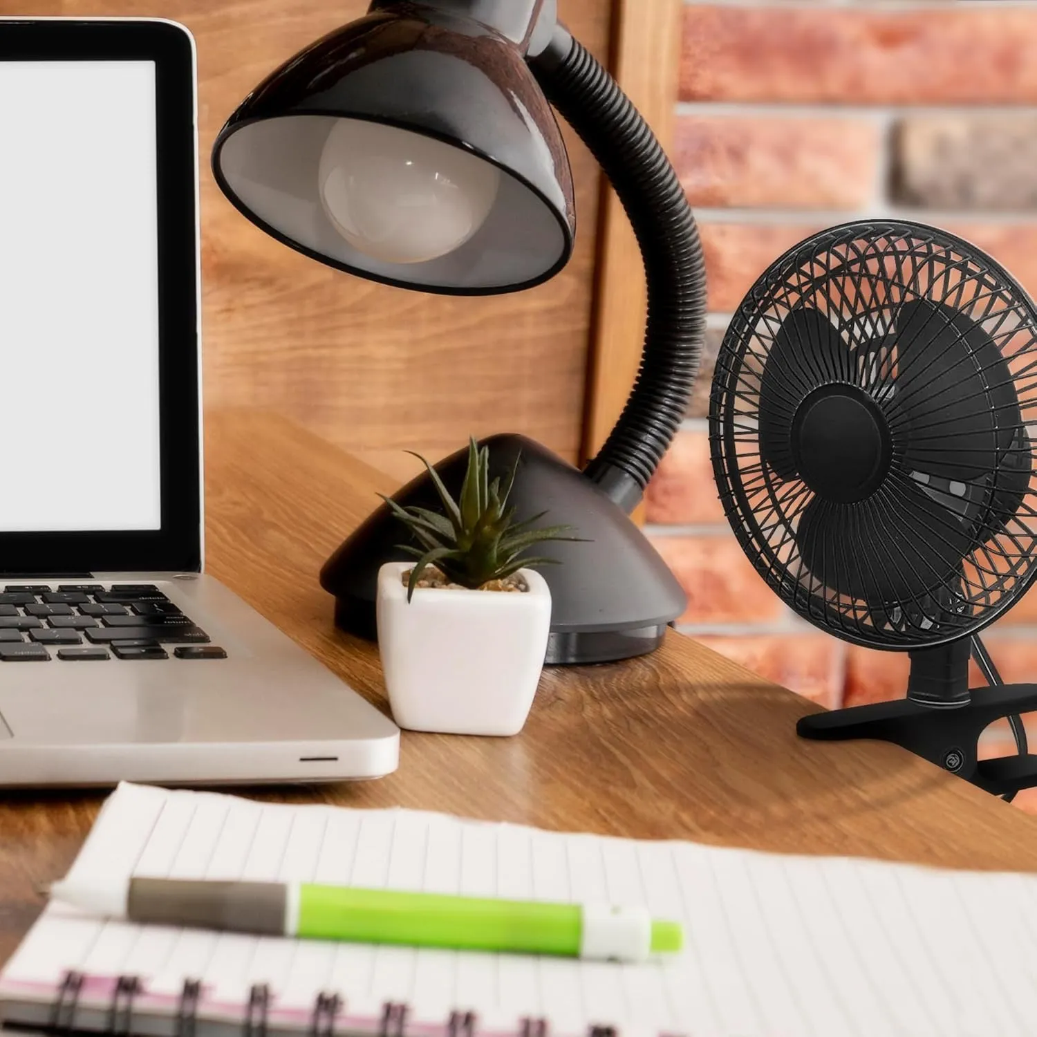 JOEY'Z 6 INCH - 2 Speed - Adjustable Tilt, Whisper Quiet Operation Clip-On-Fan - Black
