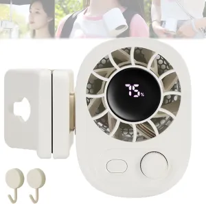 Joytus Car Clip On Fan, 2025 New Upgraded Portable Fans, Strong Clip Design, Small Clip Stepless Speed Regulation 100 Gear Waist-Mounted (White) Waist-mounted portable fan for outdoor use