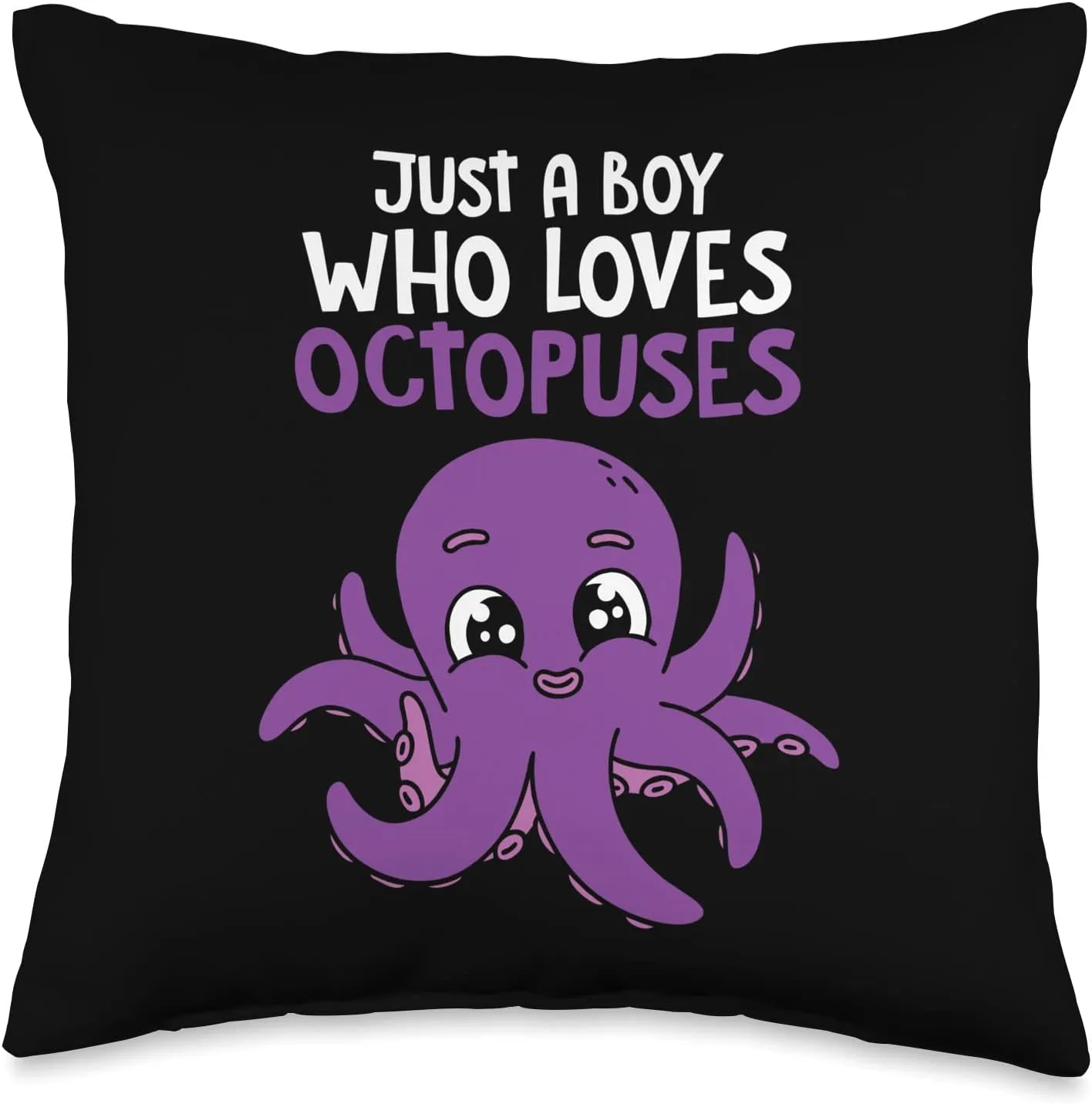 Just A Girl Who Loves Octopuses Cephalopod Cute Octopus Throw Pillow, 16x16, Multicolor Octopus-shaped decorative fan