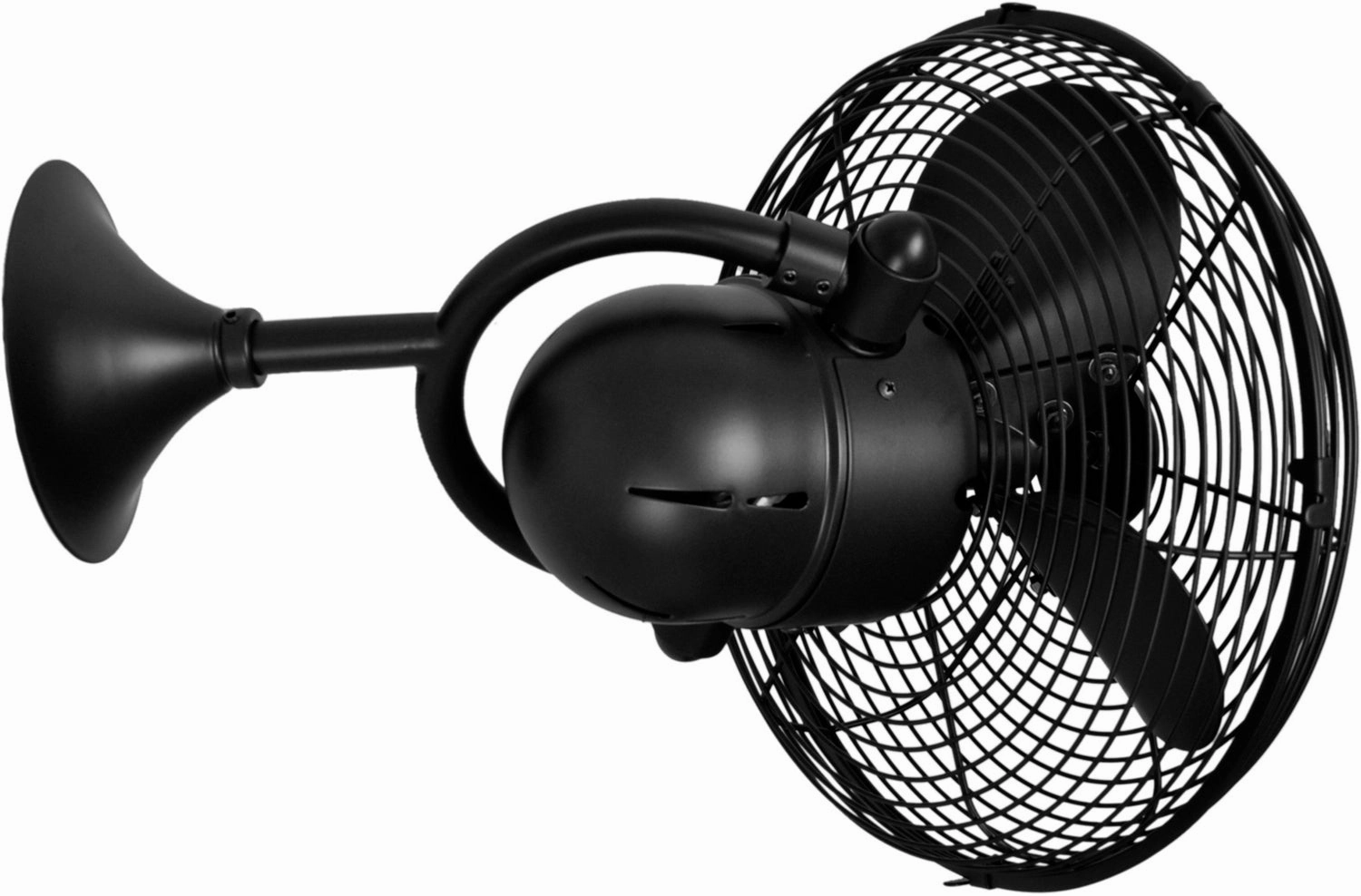 Kaye 13"Wall Fan Matte Black