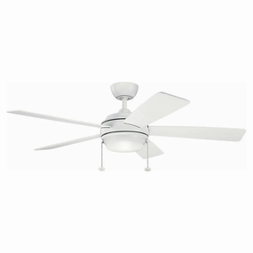 Kichler 52 Inch Starkk Fan LED ceiling fans with integrated LED lighting