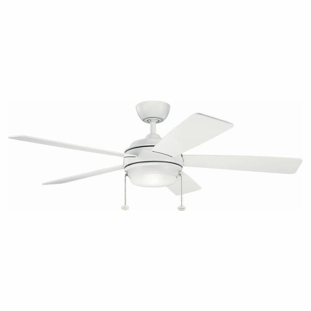 Kichler 52 Inch Starkk Fan LED ceiling fans with integrated LED lighting