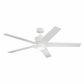 Kichler 56 Inch Brahm Fan LED ceiling fans with integrated LED lighting
