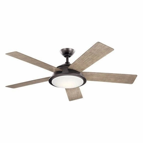 Kichler 56 Inch Verdi Fan LED ceiling fans with integrated LED lighting