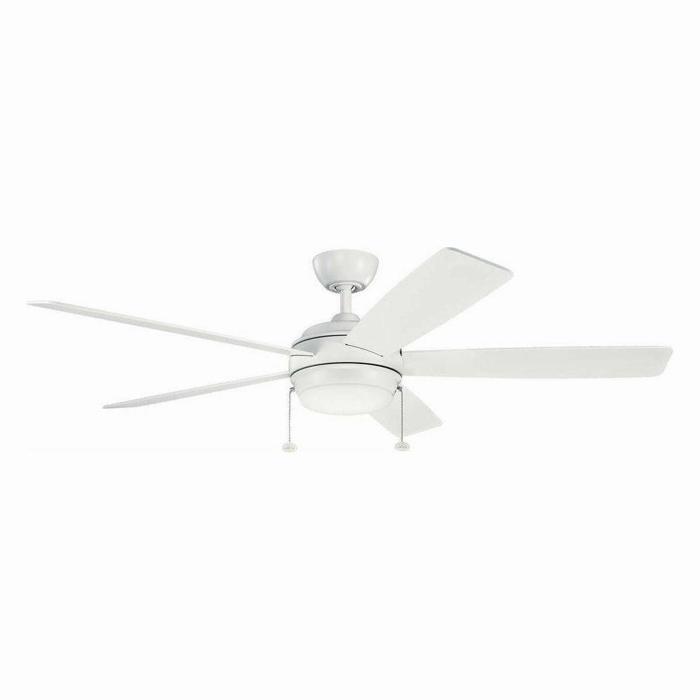 Kichler 60 Inch Starkk Fan LED ceiling fans with integrated LED lighting