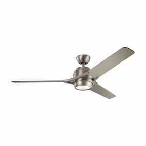 Kichler 60 Inch Zeus Fan LED ceiling fans with integrated LED lighting