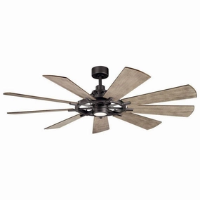 Kichler 65 Inch Gentry Fan LED ceiling fans with integrated LED lighting
