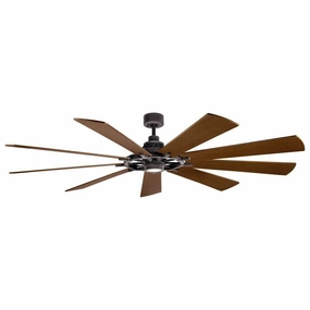 Kichler 85 Inch Gentry XL Fan LED ceiling fans with integrated LED lighting