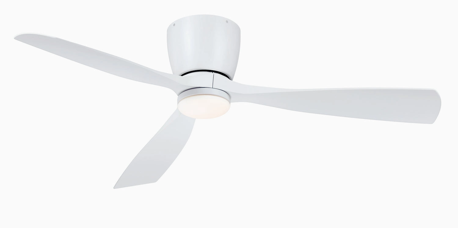 Klinch 52 52"Ceiling Fan Matte White ifan smart fans for connected homes