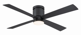 Kwartet 52"Ceiling Fan Black hugger fans for rooms with low ceilings