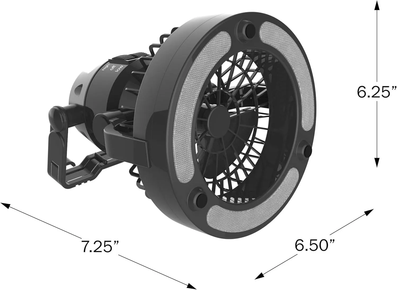 LED Lantern, 2 in 1 Battery Powered Fan and Lantern by Wakeman Outdoors (Portable Fan)